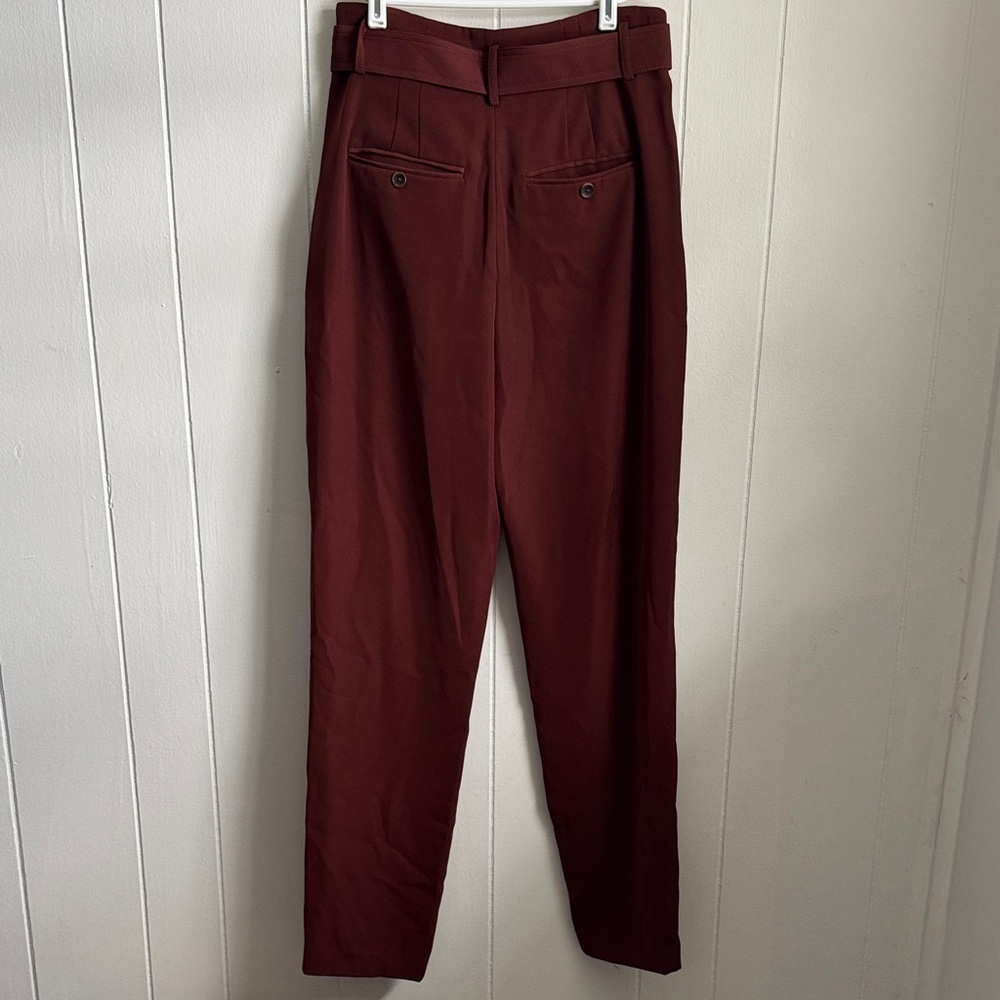 NWT Vince Vince Deep Red Trousers Sz 4 - Picture 4 of 4